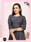 Ft Diamond 2 Latest Fancy Casual Wear Designer Flair Rayon Kurti Collection